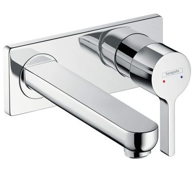 Mitigeur de lavabo encastré Hansgrohe Metris S 225 mm en laiton chromé