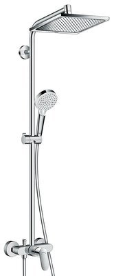 Colonne de douche Showerpipe Hansgrohe Crometta E avec mitigeur mécanique  chromé - Garantie 5 ans