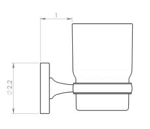 Porte-brosse à dents Felce — vue 5