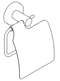 Roll holder with cover Felce