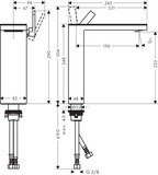AXOR MyEdition Mitigeur de lavabo 230, bonde push-open