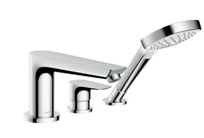 Mitigeur 3 trous pour montage sur bord de baignoire Hansgrohe Talis E