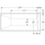 Baignoire Tunisie - Salle de bain Tunisie - sanitaire Tunisie- Baignoire Geberit Record 170 x 75 cm - Baignoire moderne Tunisie - Baignoire Design Tunisie