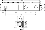 RainSelect Module thermostatique encastré avec 3 fonctions