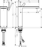 AXOR MyEdition Mitigeur de lavabo 230, bonde push-open