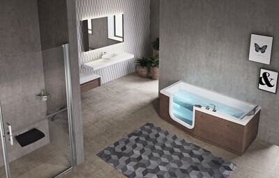 Baignoires avec porte