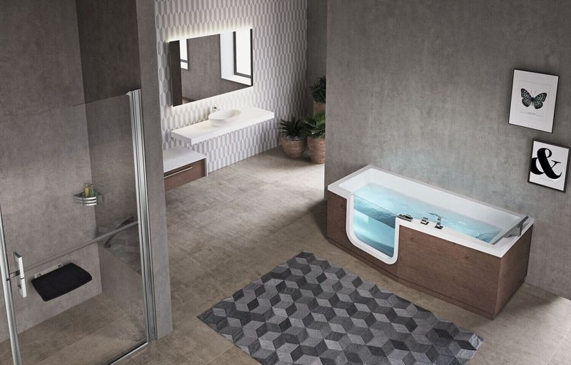 Baignoires avec porte
