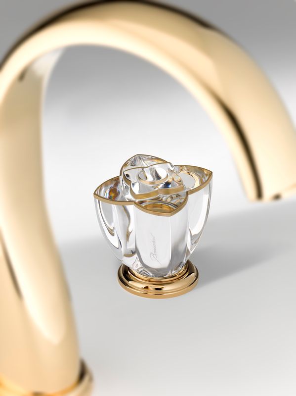 Pétale de Cristal Clair avec liseré doré