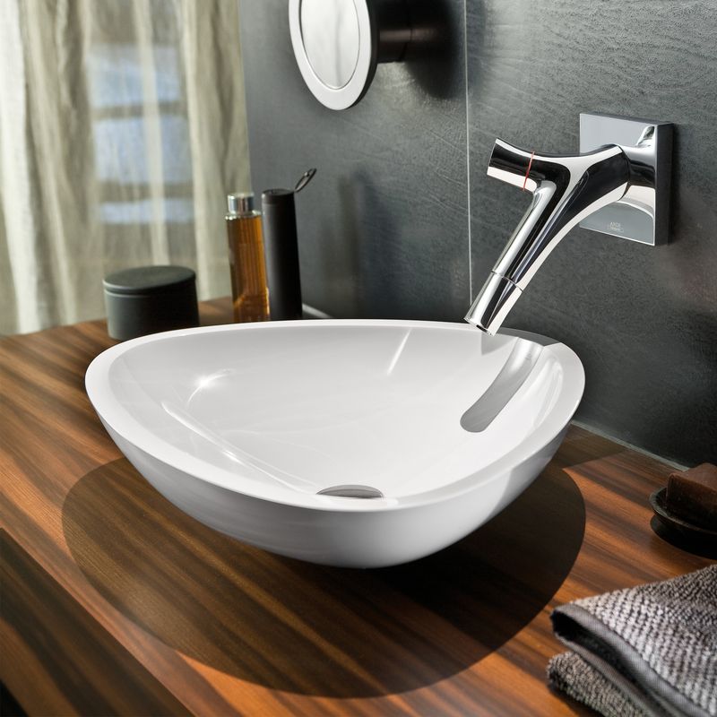 Mineral cast countertop washbasins