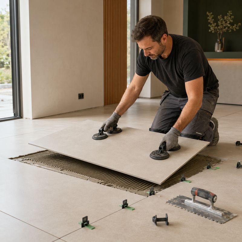 Guide de pose pour carreaux 120×60 cm