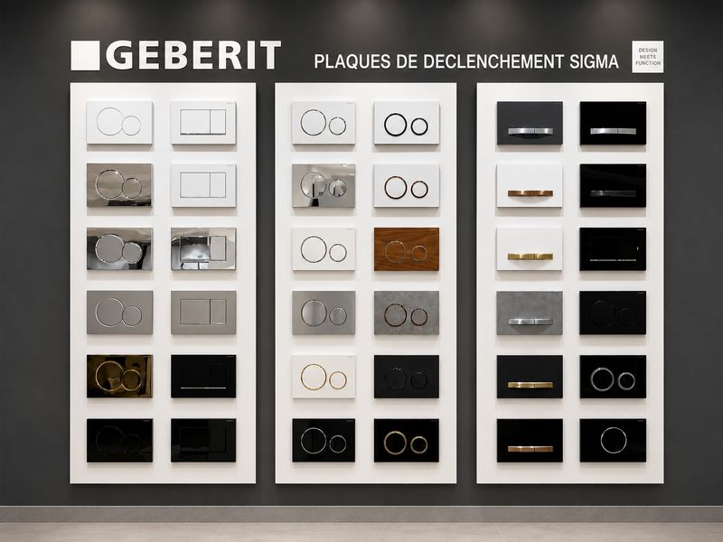 Geberit - Mur de plaques Sigma