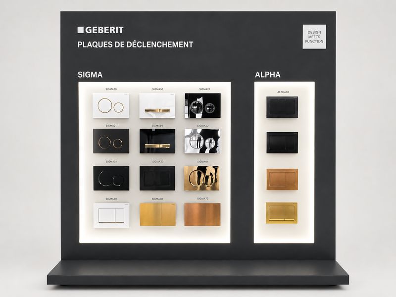 Geberit - Plaques Alpha + Sigma