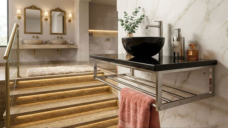 Stainless steel supports and accessories for Bluestone washbasins &amp; countertops