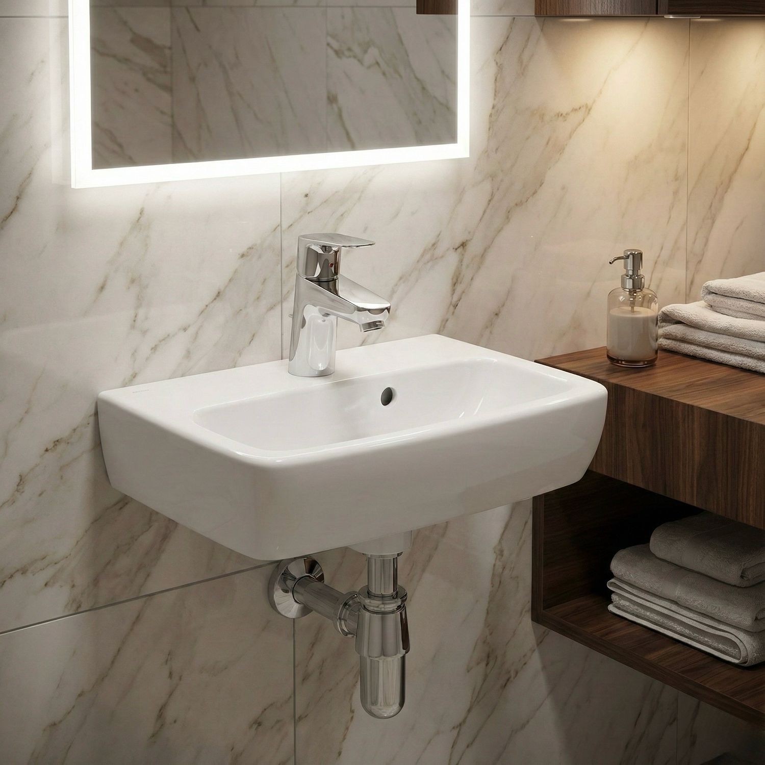 Lave-mains Geberit Selnova Square 36 cm — vue 3