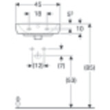 Lave-mains Geberit Selnova Square 45 cm
