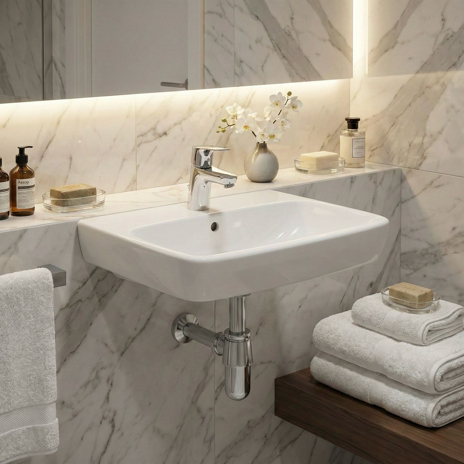 Geberit Selnova / Smyle C Square Washbasin 50 cm