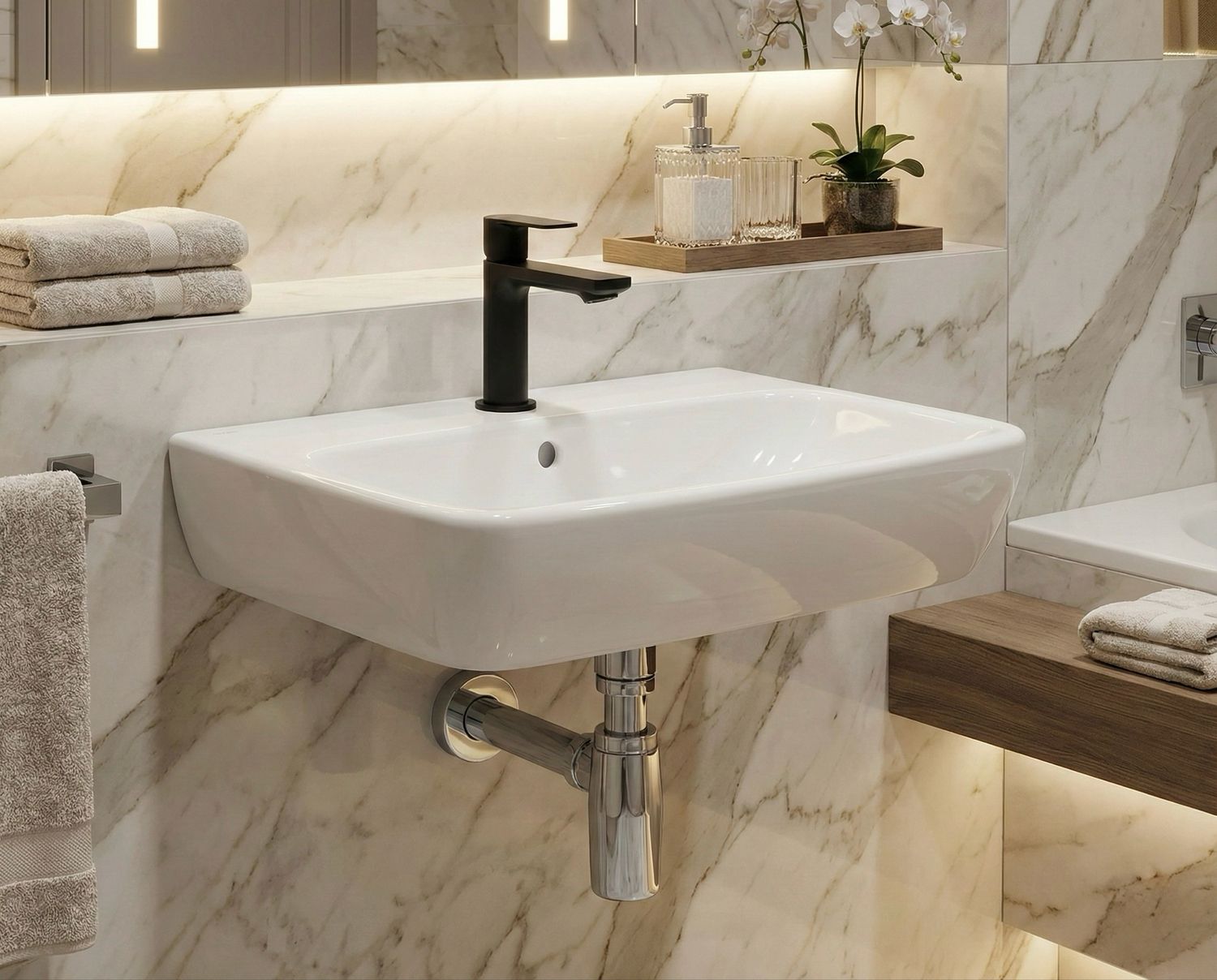 Geberit Selnova / Smyle C Square Washbasin 50 cm