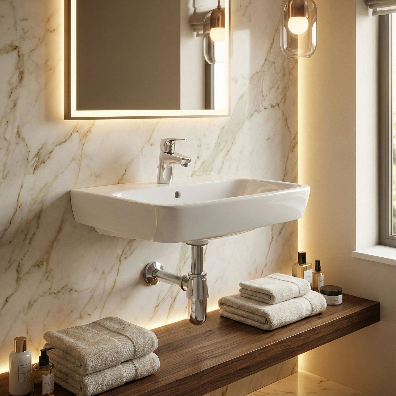 Lavabo Geberit Selnova / Smyle C Square 55 cm — vue 4
