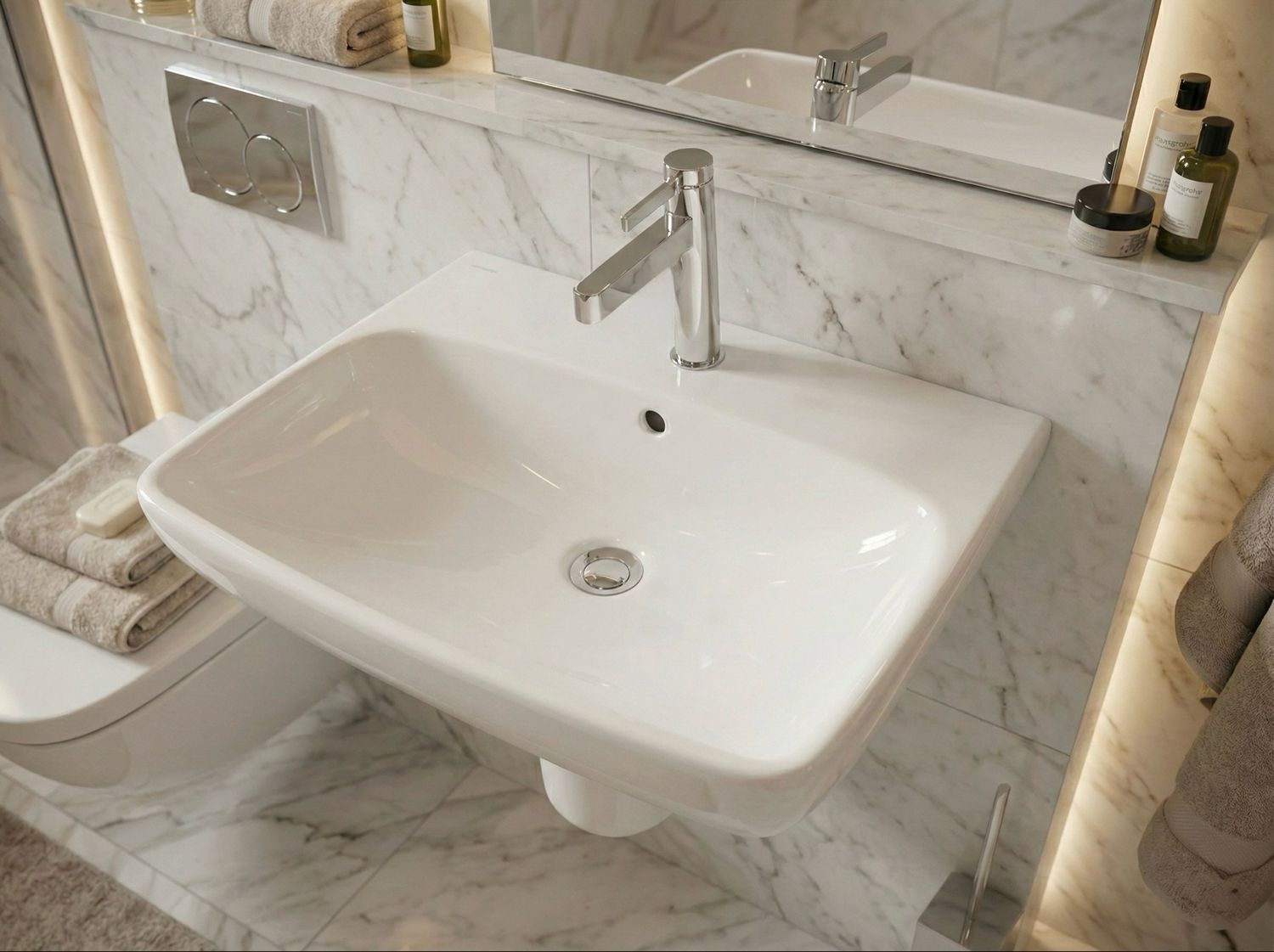 Geberit Selnova / Smyle C Square Washbasin 55 cm