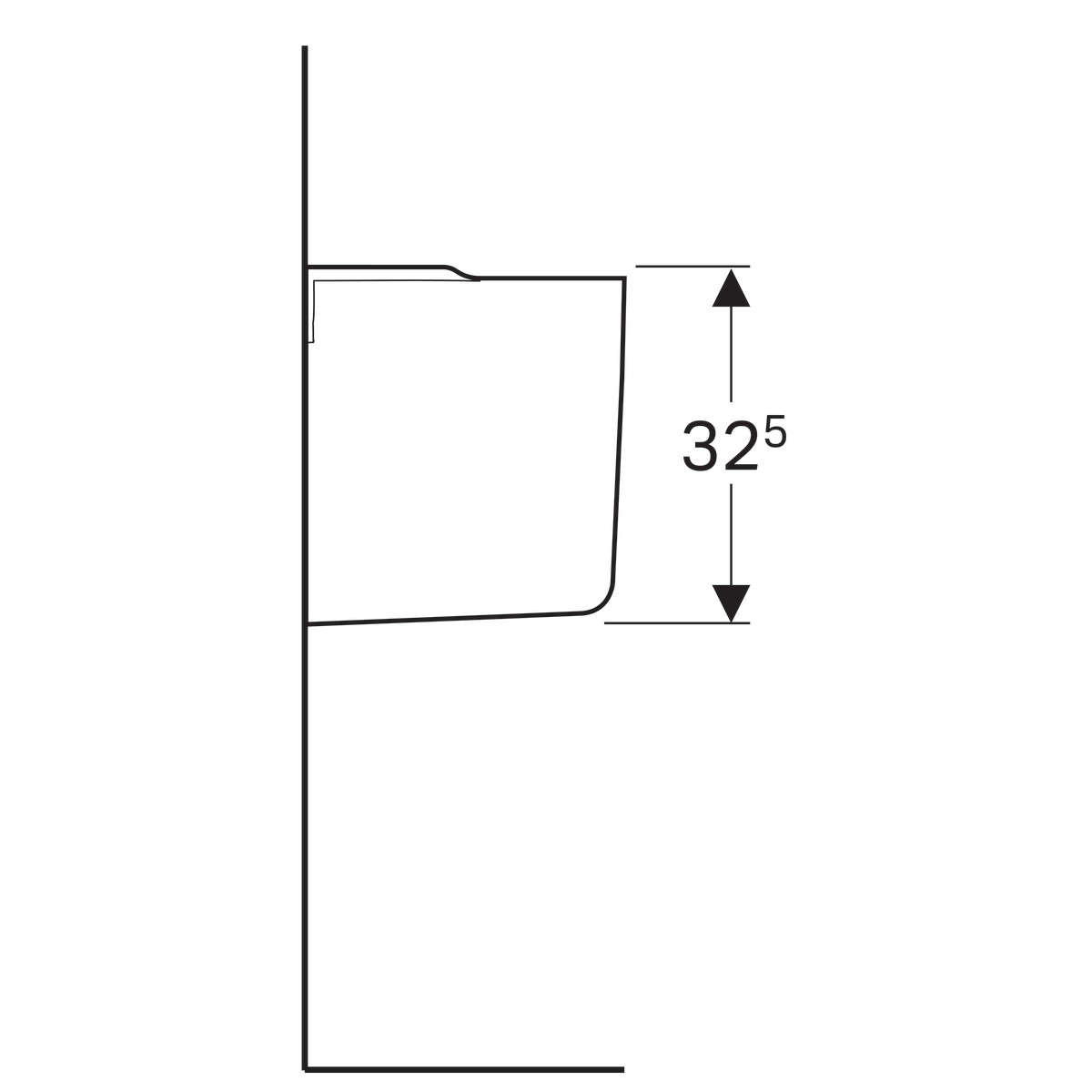 Cache-siphon Geberit Selnova — vue 5