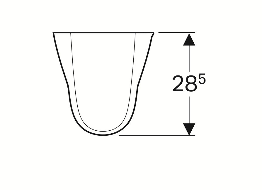 Cache-siphon Geberit Selnova — vue 3