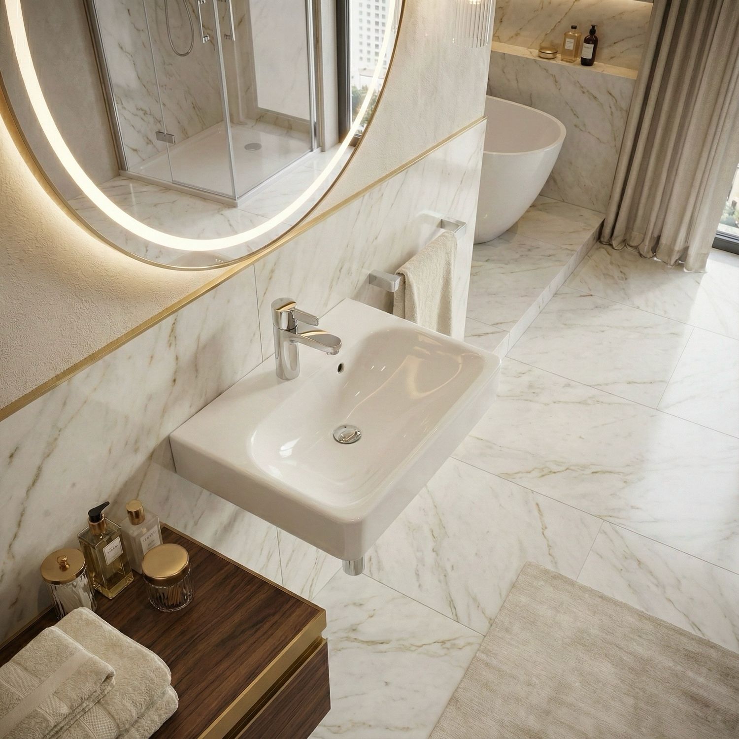 Lave-mains Geberit Smyle Square 45 cm — vue 3