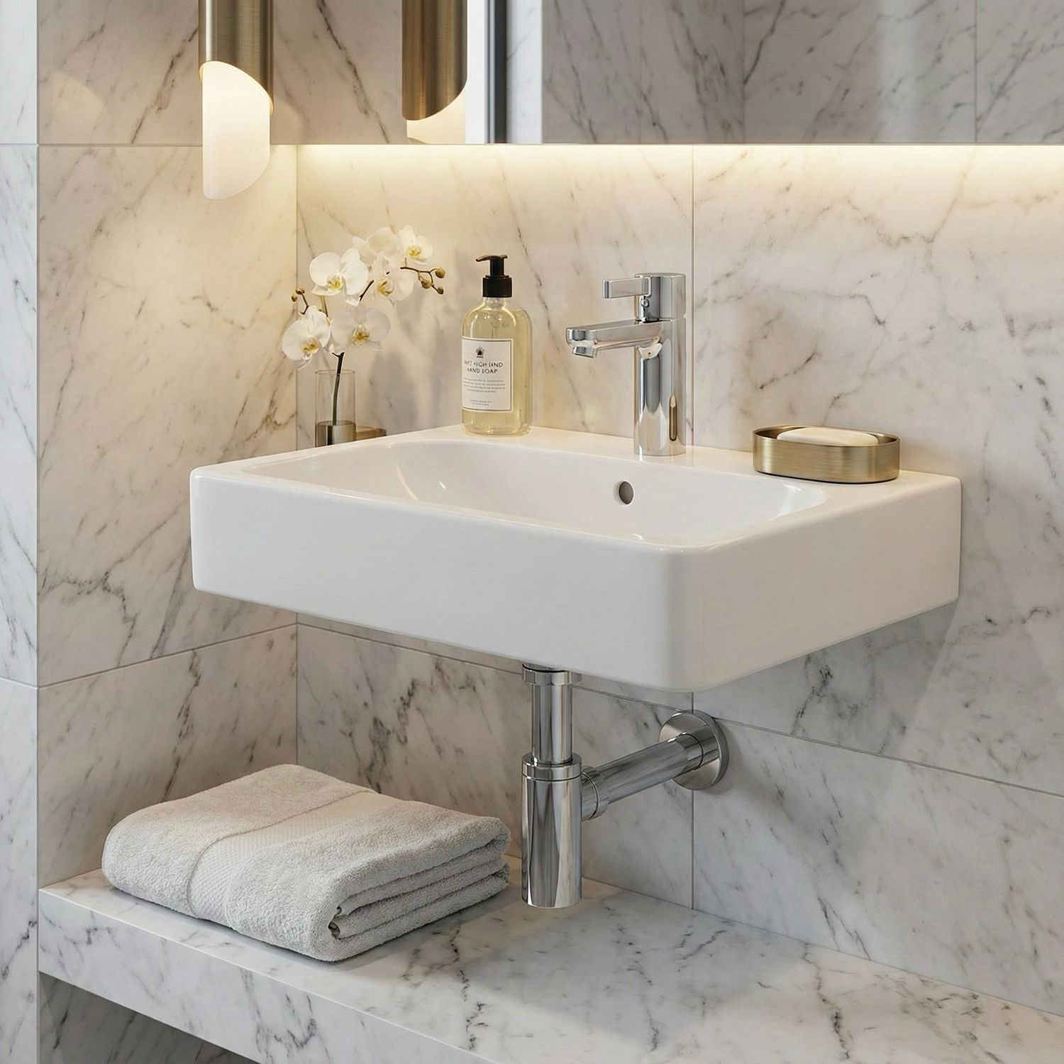 Geberit Smyle Square Hand Wash Basin 45 cm