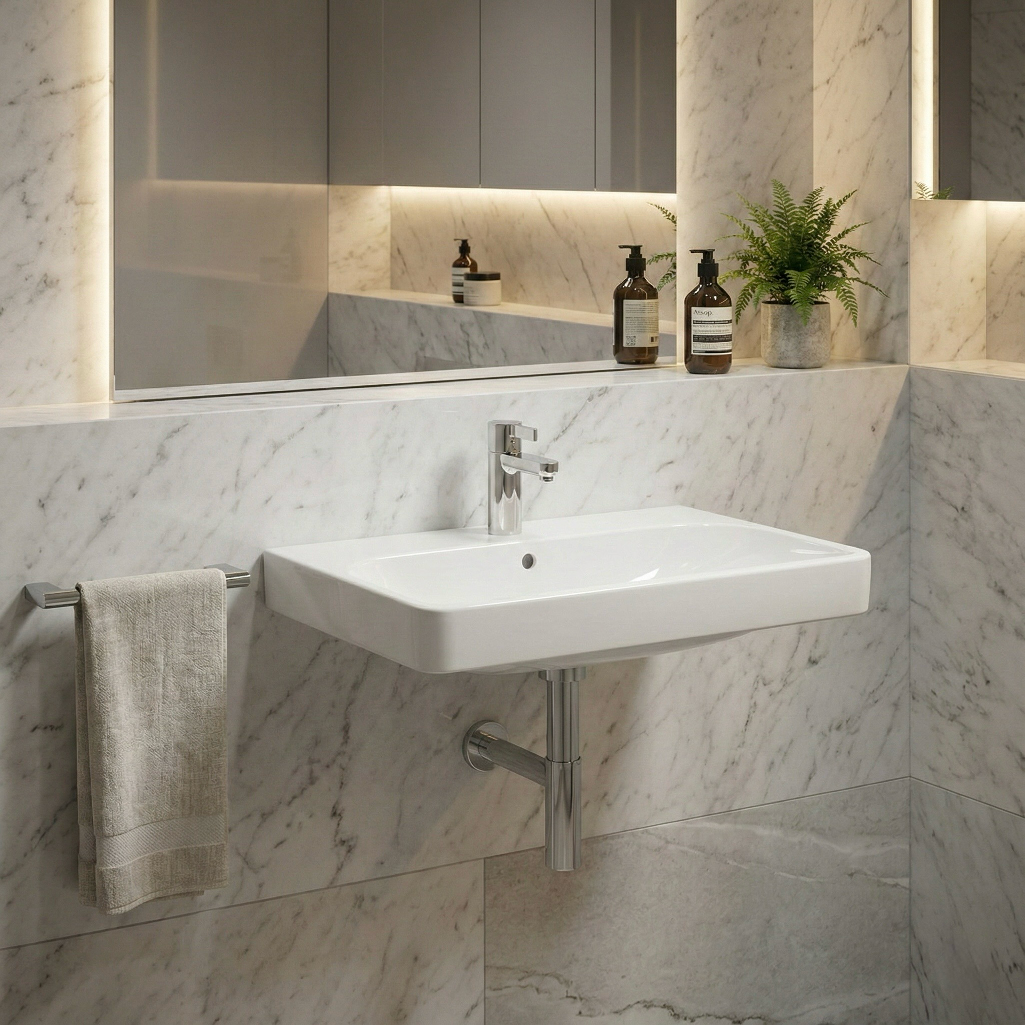 Plan-vasque Geberit Smyle Square 75 cm - vue 2