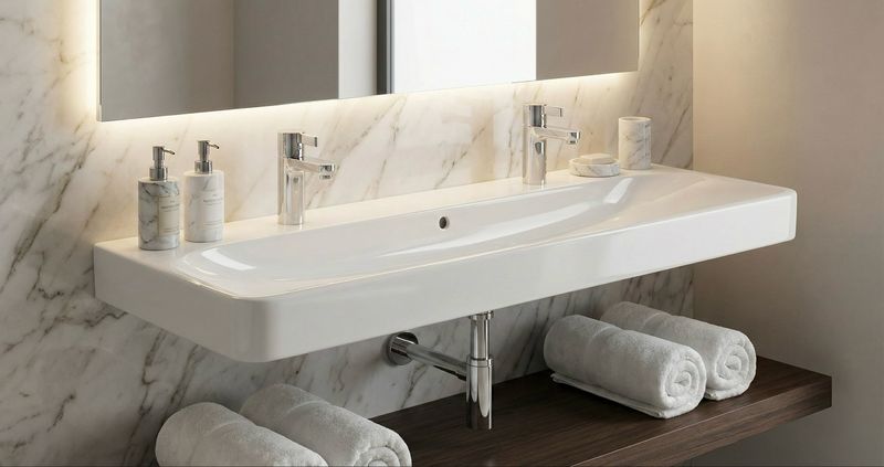 Plan-vasque Geberit Smyle Square 120 cm