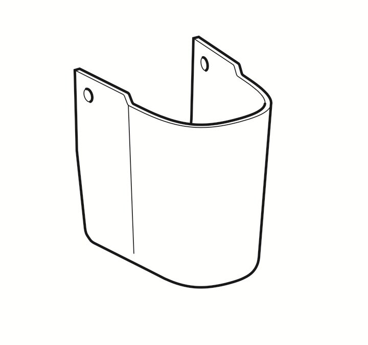 Cache-siphon Geberit Smyle — vue 3