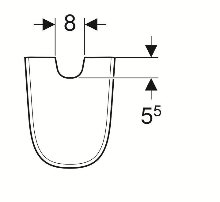 Cache-siphon Geberit Smyle — vue 4