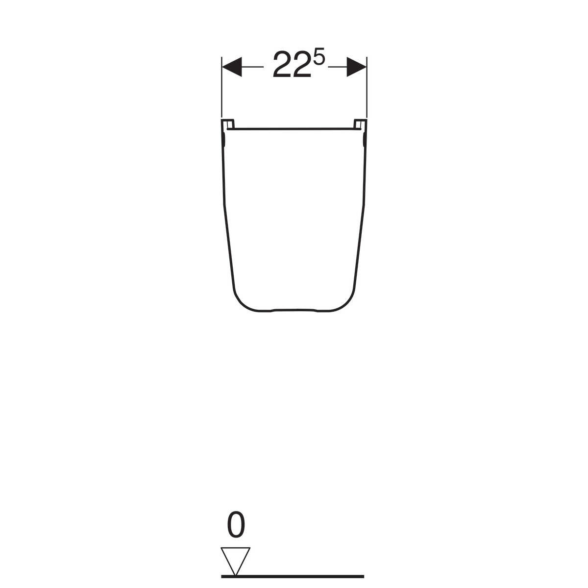 Cache-siphon Geberit Smyle — vue 5