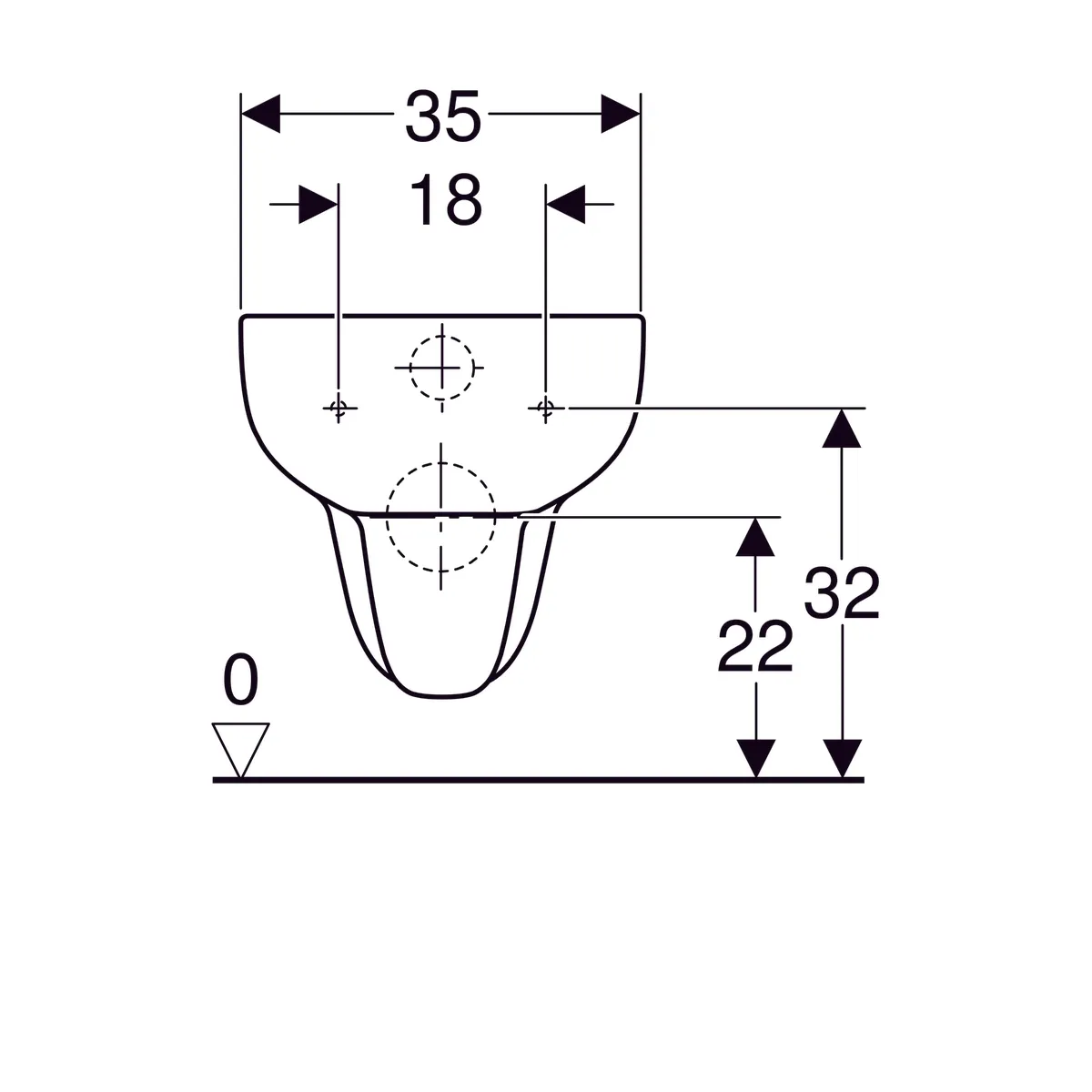 Cuvette suspendue Geberit Smyle — vue 5