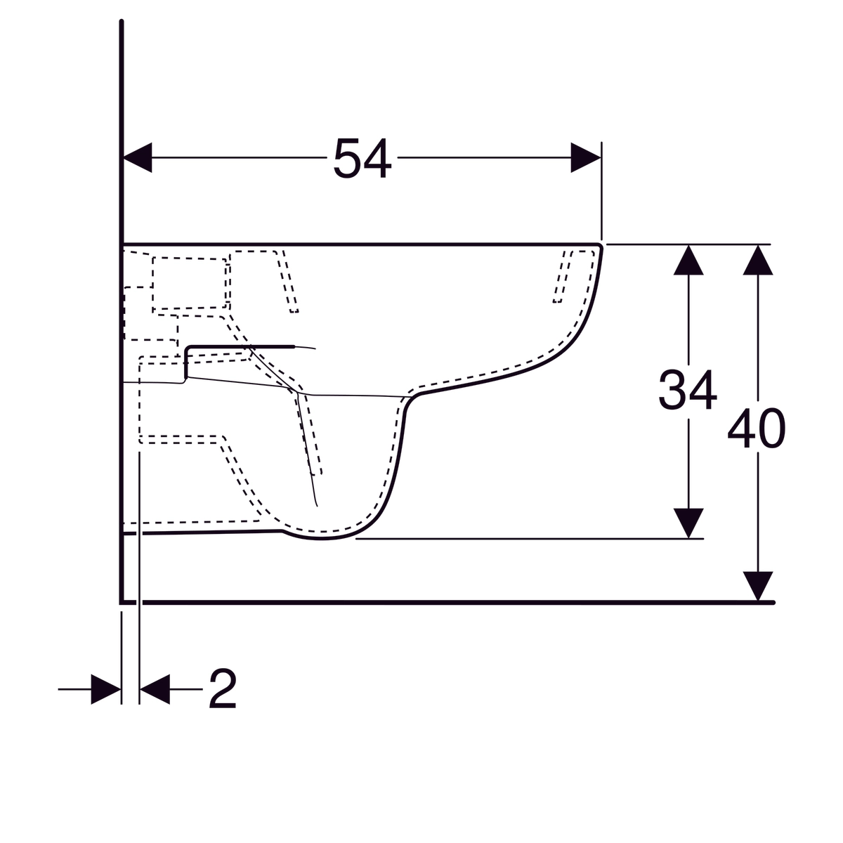Cuvette suspendue Geberit Smyle - vue 6