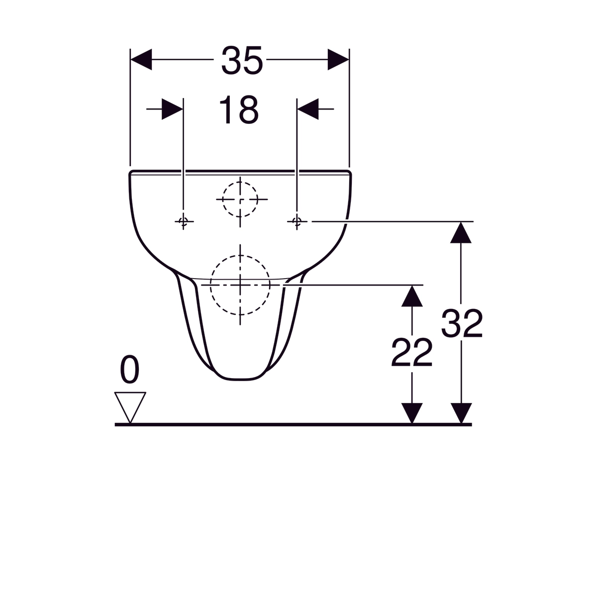 Cuvette suspendue Geberit Smyle Rimfree - vue 6