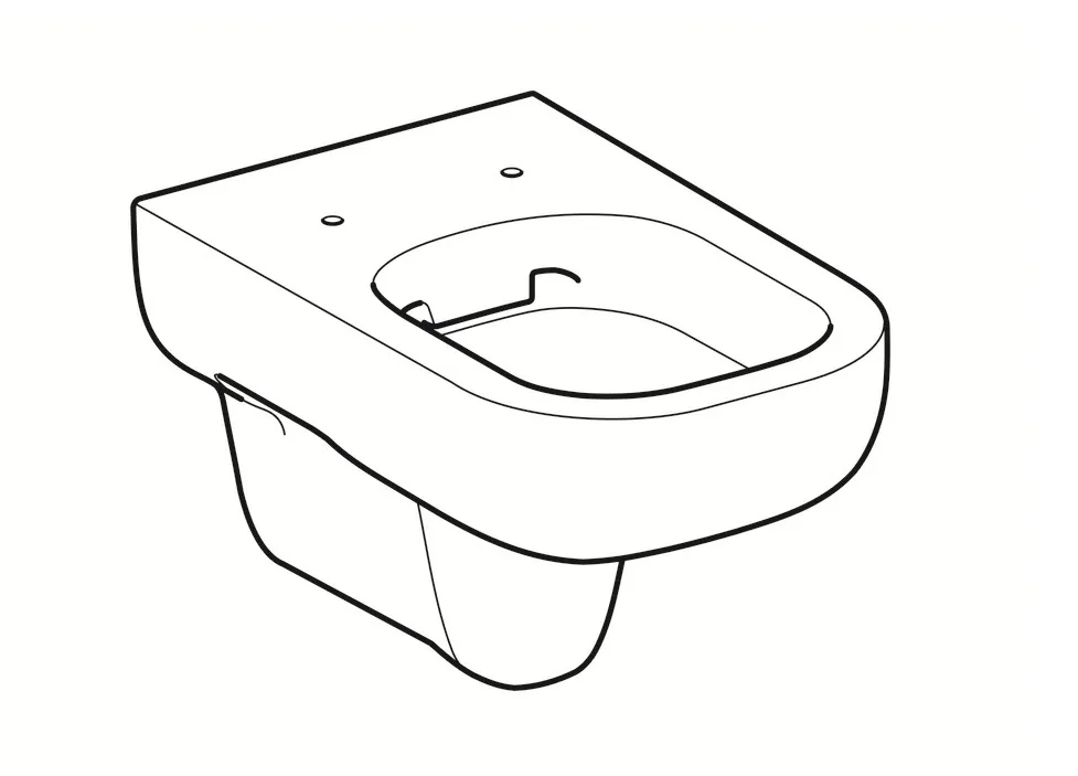 Cuvette suspendue Geberit Smyle Rimfree — vue 4