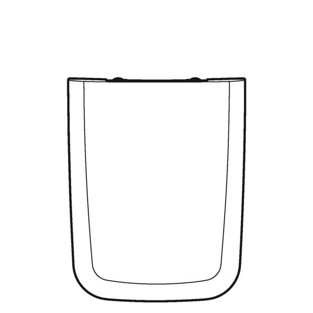 Abattant antibactérien WC Geberit iCon Square à abaissement automatique — vue 3