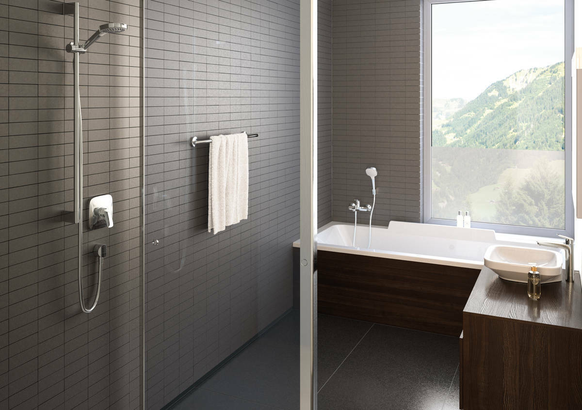 Set de finition  pour mitigeur de douche encastré Hansgrohe Logis - vue 3