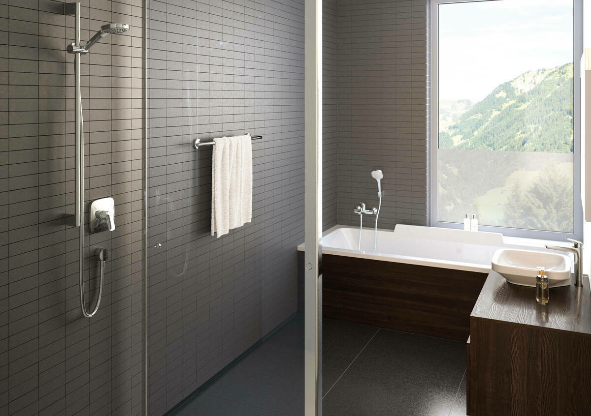 Set de finition pour mitigeur de douche encastré Hansgrohe Logis — vue 2