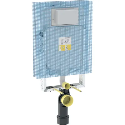 Geberit Combifix Alpha 8 cm Support Frame for Installation in Masonry Walls