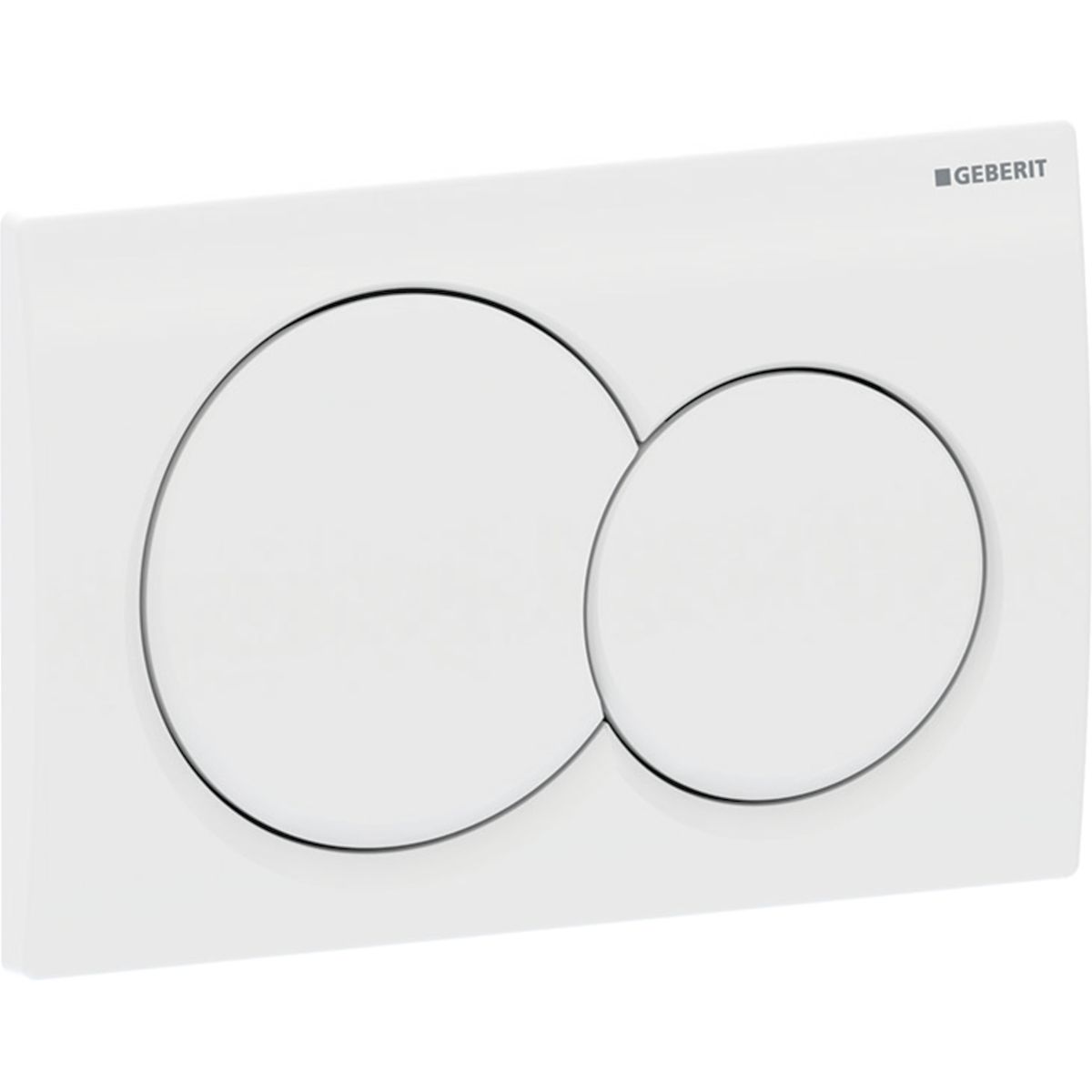 Plaque de déclenchement Alpha01 round / Blanc — vue 3