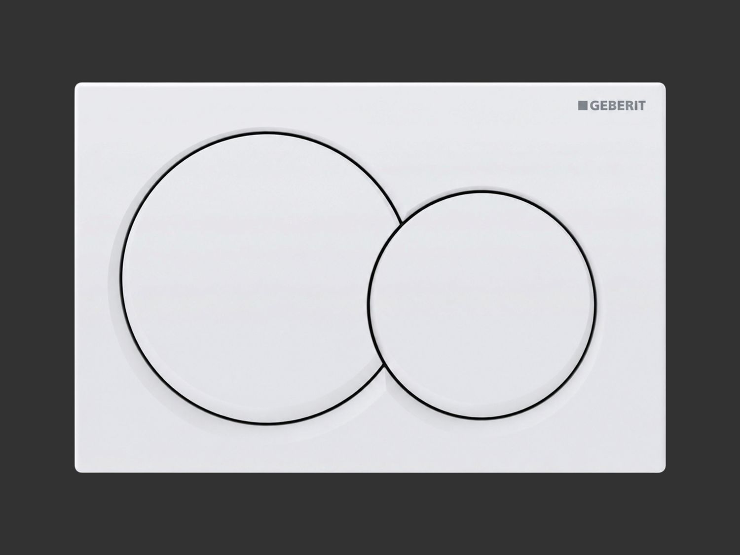 Alpha01 Round Flush Plate / White