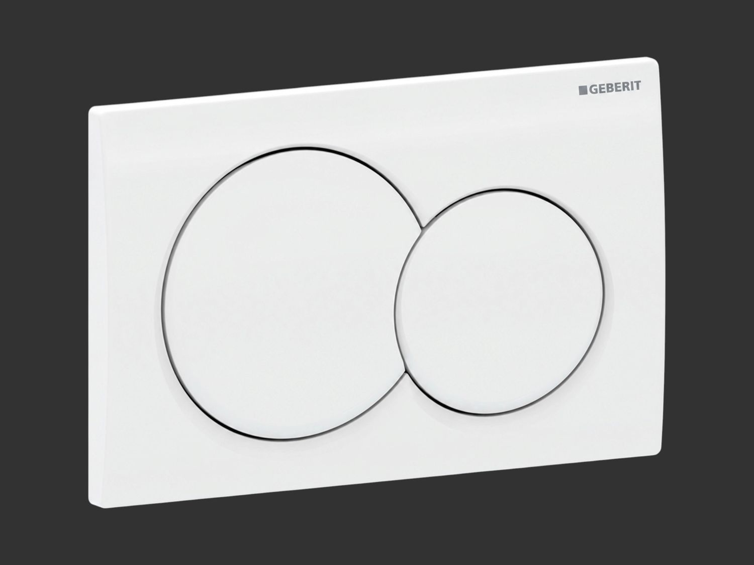 Alpha01 Round Flush Plate / White