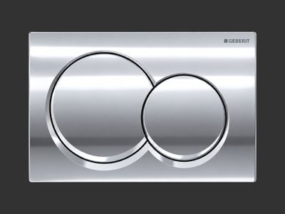 Alpha01 Round Actuation Plate / Bright Chrome Alpha01 Round Actuation Plate / Bright Chrome