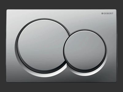 Alpha01 Round Flush Plate / Matte Chrome Alpha01 Round Flush Plate / Matte Chrome