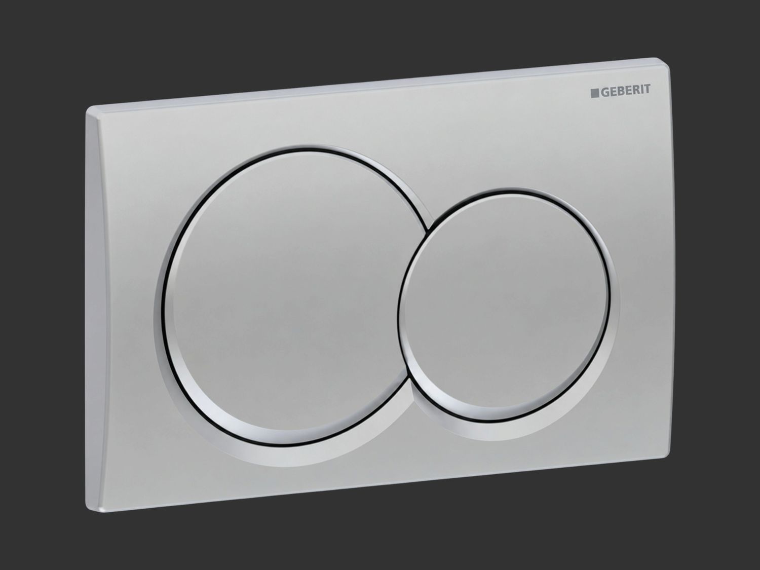 Alpha01 Round Flush Plate / Matte Chrome