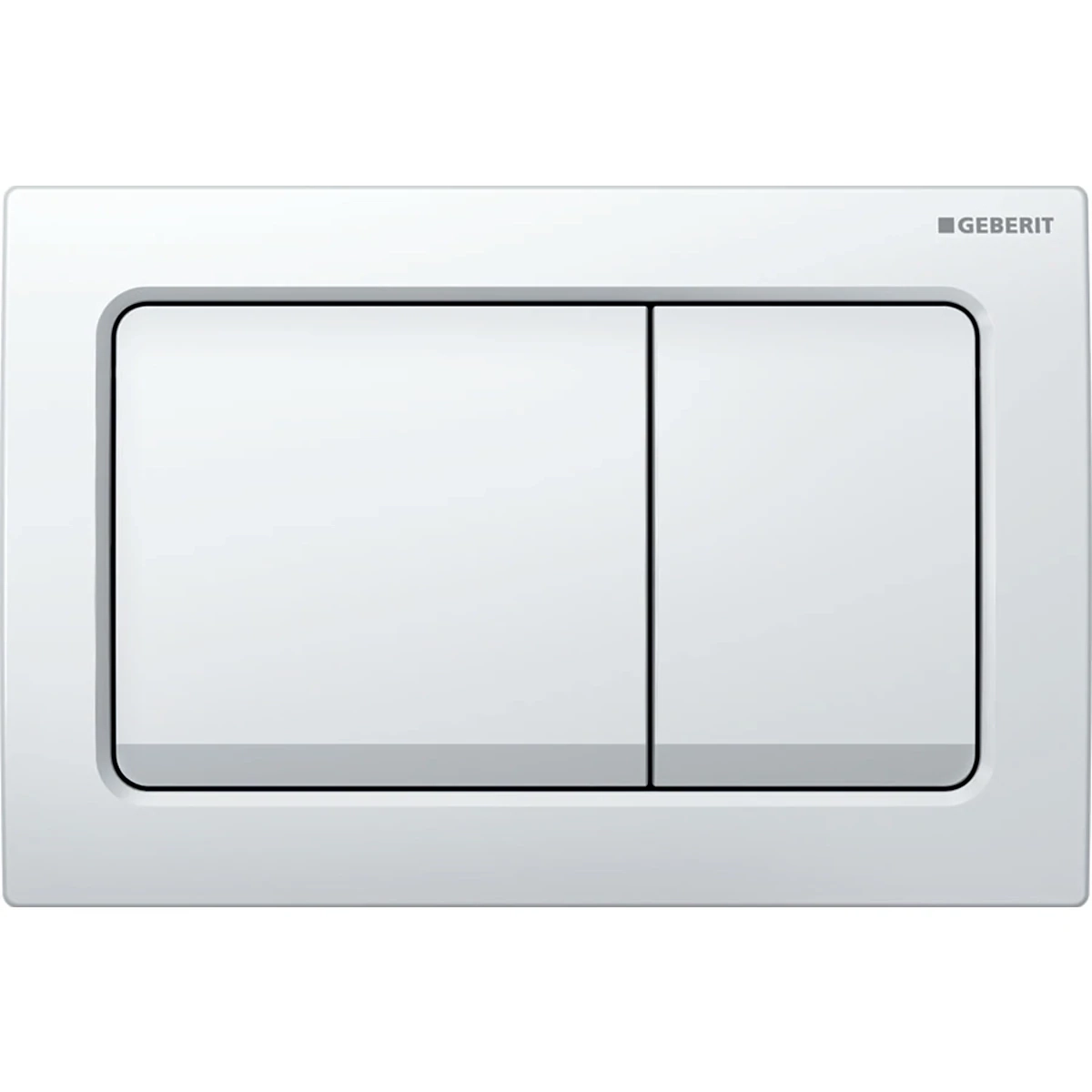 Plaque de déclenchement Alpha01 square / Blanc - vue 2