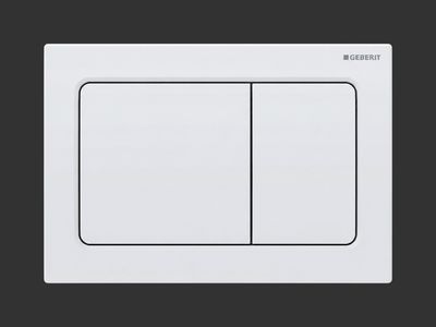 Alpha01 Flush Plate / White