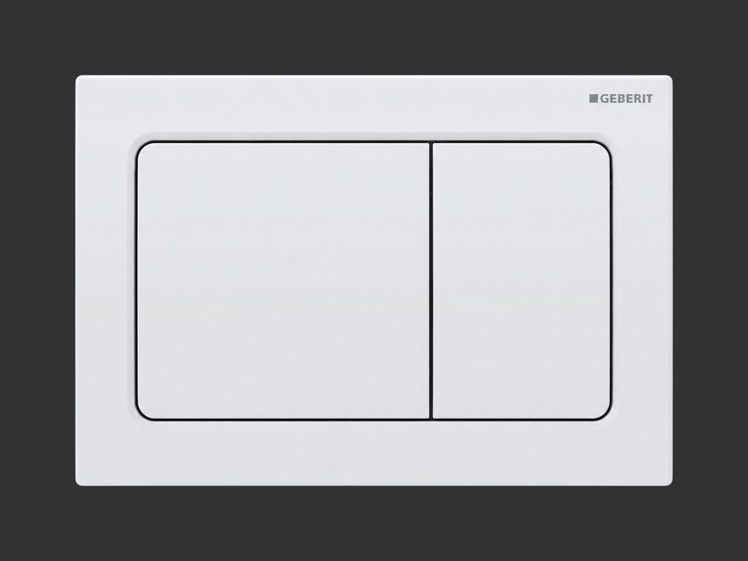 Plaque de déclenchement Alpha01 square / Blanc