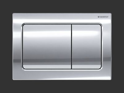 Alpha01 Square Flush Plate / Bright Chrome Alpha01 Square Flush Plate / Bright Chrome